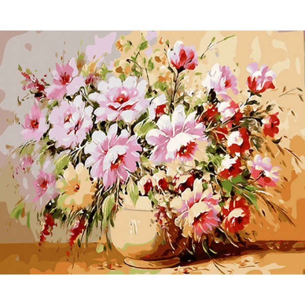 bouquet de fleurs original vase - Painting by Numbers Canada