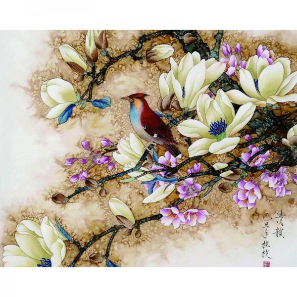Bird's and Flowers - Painting by Numbers Canada