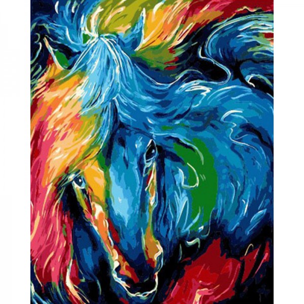 Colorful Horse - Painting by Numbers Canada