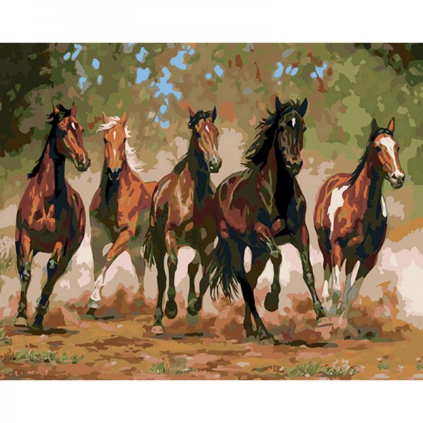 Running Horses - Painting by Numbers Canada