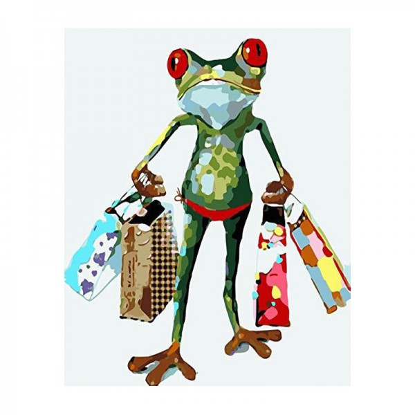 Frog Shopping - Painting by Numbers Canada