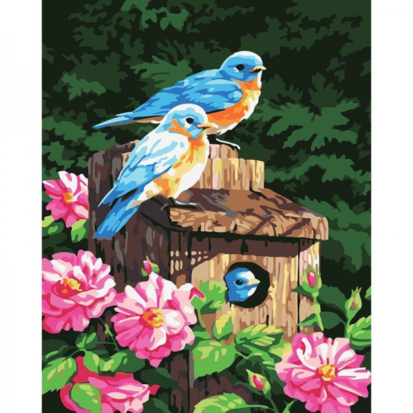 Blue Birds - Painting by Numbers Canada