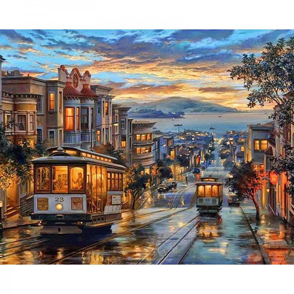 San Francisco tram - Painting by Numbers Canada