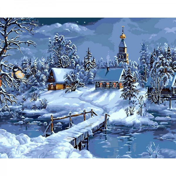 Christmas Snow - Painting by Numbers Canada