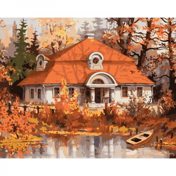 Fall House - Painting by Numbers Canada