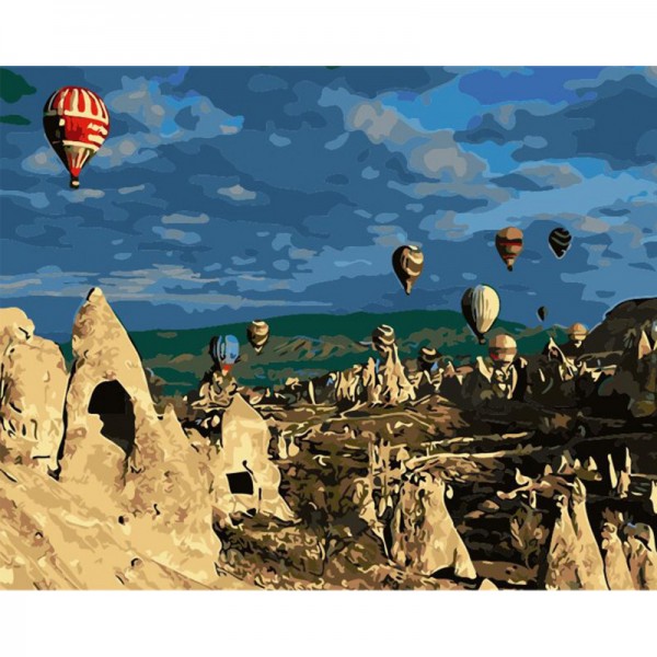 Cappadocia Turkey Hot Air Balloon - Painting by Numbers Canada