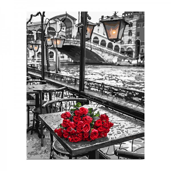 Rose Romance in Rialto - Painting by Numbers Canada