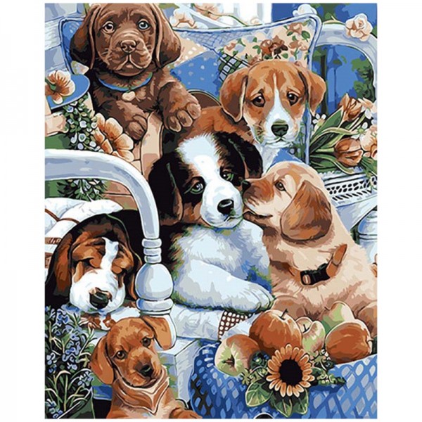 Country Dogs - Painting by Numbers Canada