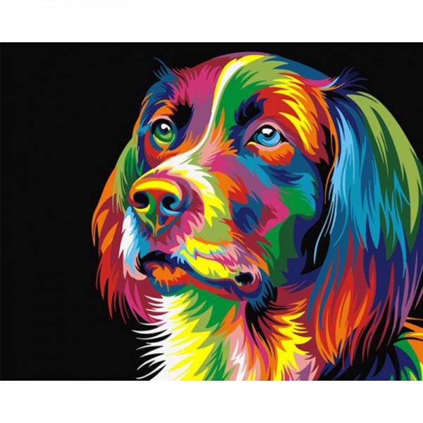 Colorful Dog - Painting by Numbers Canada