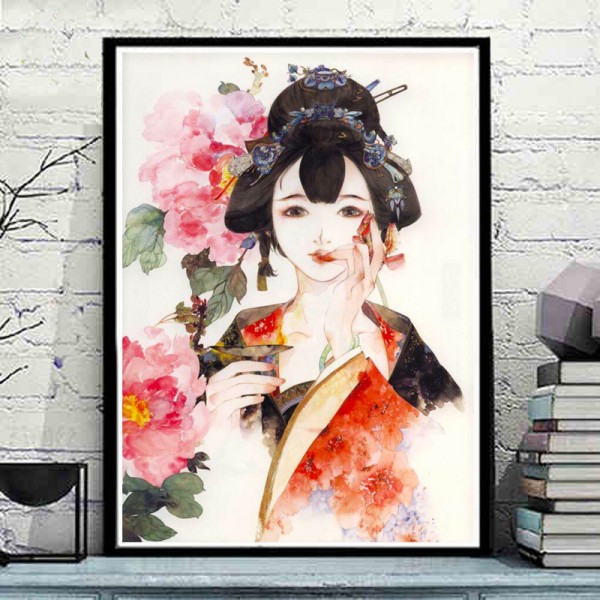 Japanese Girl - Painting by Numbers Canada