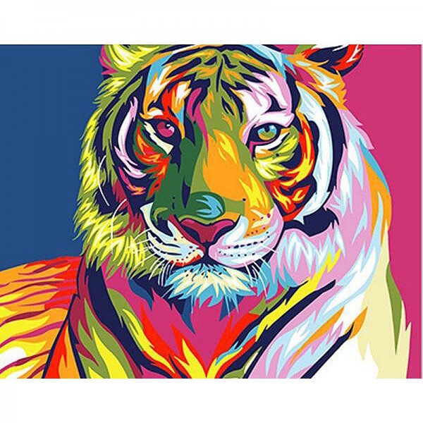 Colorful Tiger - Painting by Numbers Canada
