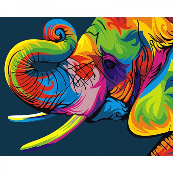 Colorful Elephant - Painting by Numbers Canada
