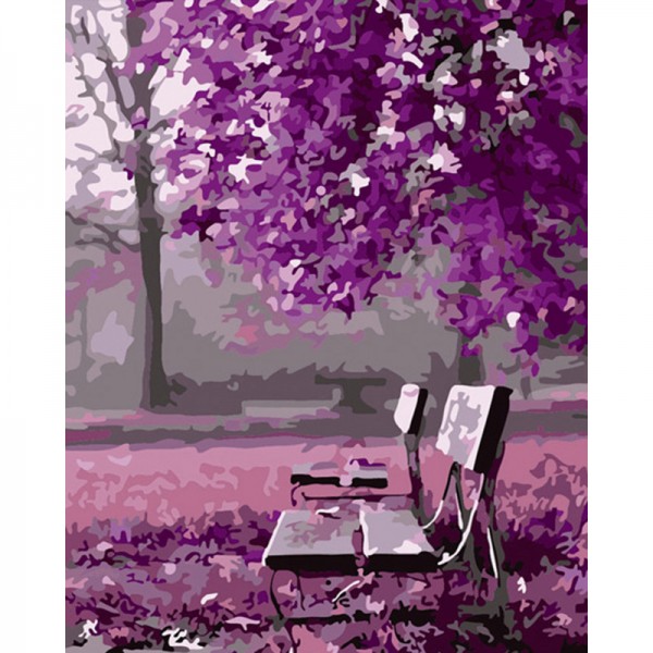 Purple Tree - Painting by Numbers Canada