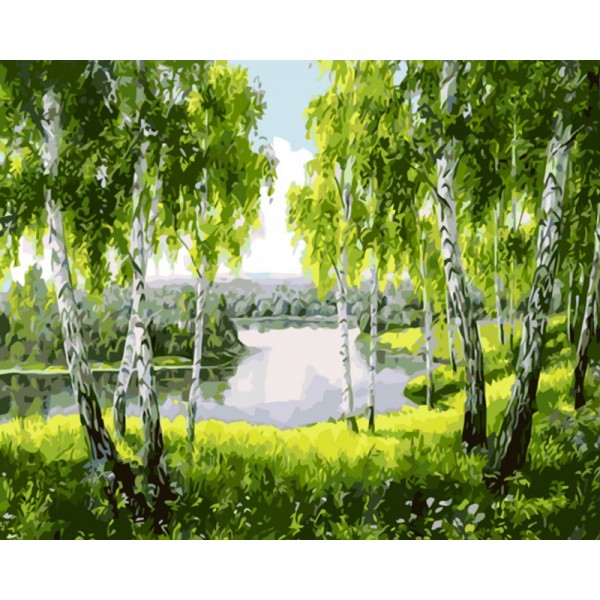 Landscape Trees - Painting by Numbers Canada
