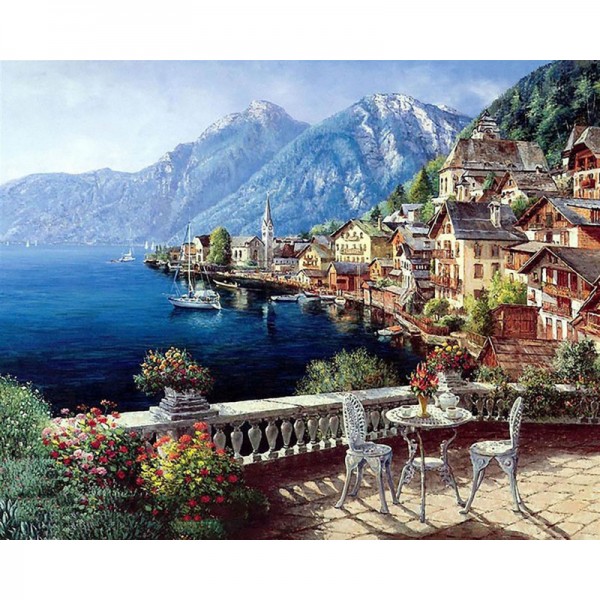 Hallstatt in Austria - Painting by Numbers Canada