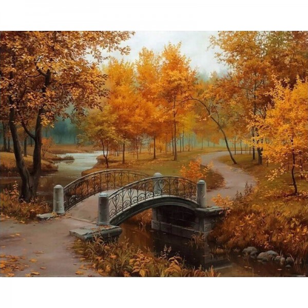 Autumn in an Old Park - Painting by Numbers Canada
