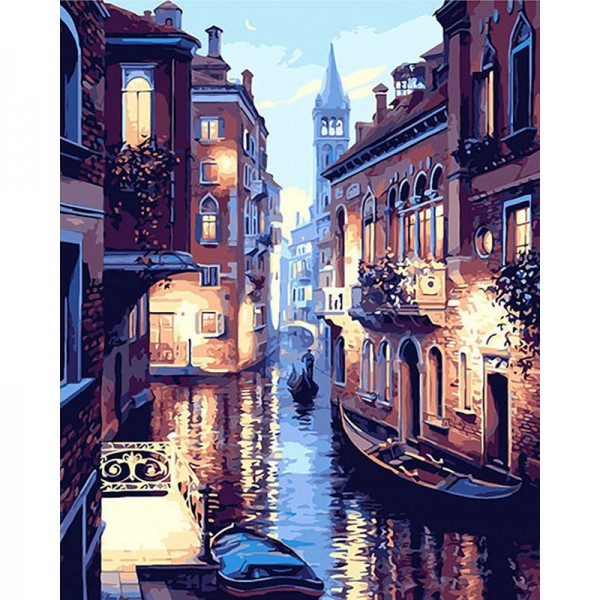 Night Of Venice Landscape - Painting by Numbers Canada