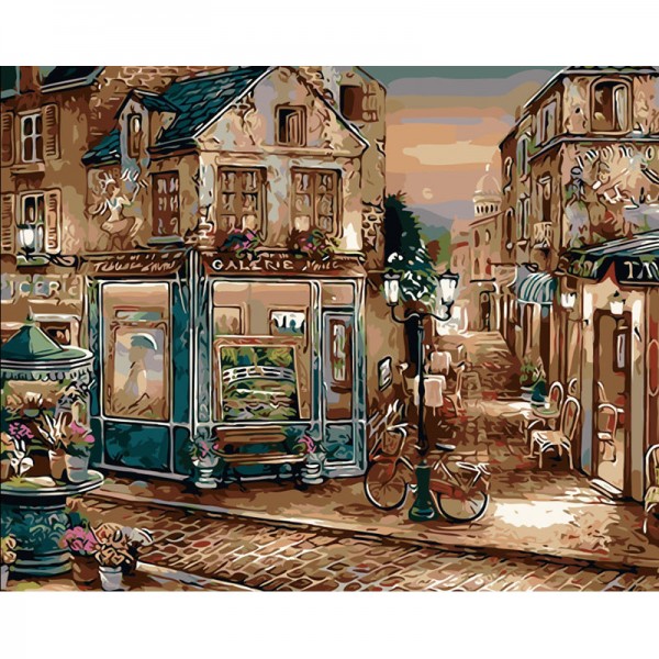 Europe Street View - Painting by Numbers Canada