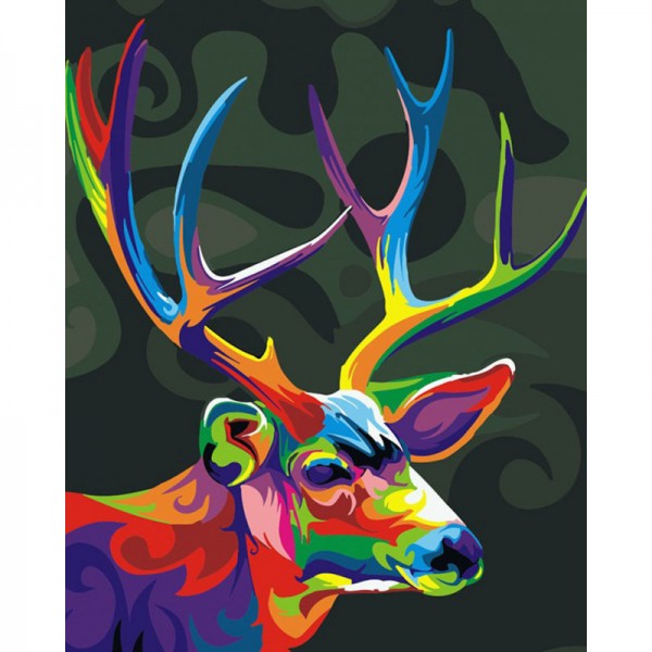 Colorful Deer - Painting by Numbers Canada